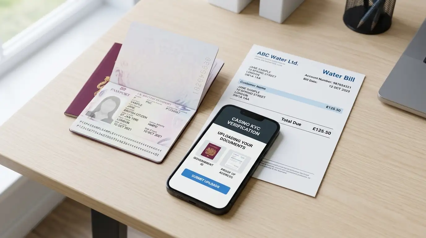 Government-issued photo ID and proof of address documents for KYC verification