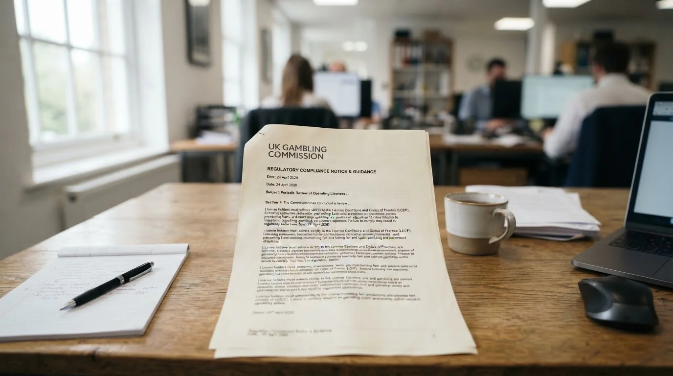 UK Gambling Commission document showing April 2020 credit card ban