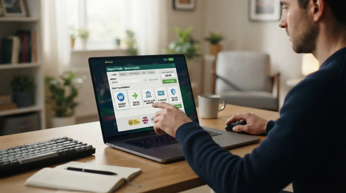 Top-ranked UK casino sites showing multiple e-wallet payment options at cashier
